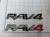 Эмблема шильдик на багажник Rav4 хром 165*30 мм