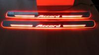 Накладки на пороги Premium Line для Honda Accord 8 (вариант 2)