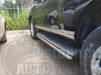 Хромированные молдинги на двери Toyota Prado 150 2010-2019