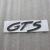 Эмблема шильдик на багажник GTS Porsche хром 100x26 мм