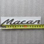 Эмблема шильдик на багажник Macan Porsche хром 160x23 мм