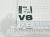 Надпись на багажник V8 для Land Rover Range 78*31 LR062324