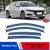 Honda Accord 10 CV 2018+ Оригинальные Дефлекторы окон, Ветровики с хромированным молдингом