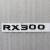 Шильдик RX 300 Lexus на крышку багажника 118x21 мм с клеевой основой.