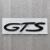 Эмблема шильдик на багажник GTS Porsche черный 100x20 мм