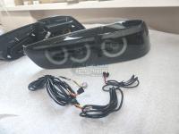 Фонари Задние (Стопы) black style на Mitsubishi Lancer X / Galant Fortis стиль 3