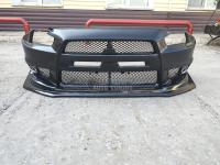 Mitsubishi Lancer X 2011-2016 Передний Бампер в стилеVoltex (бампер+губа)