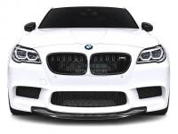 BMW 5 Series F10 2010-2016 M performance Губа сплиттер на передний бампер черный глянец 1 шт