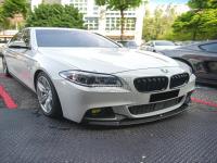 BMW 5 Series F10 2010-2016 M performance Губа сплиттер на передний бампер черный глянец 2 шт