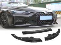 BMW 4 Series G22 G23 2023-2024 M performance Губа сплиттер на передний бампер черный глянец