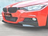 BMW 3 Series F30 2013-2019 M performance Губа сплиттер на передний бампер черный глянец 2 шт
