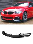 BMW 4 Series F32 F36 2013-2019 M performance Губа сплиттер на передний бампер черный глянец 2 шт