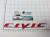 Эмблема шильдик Civic для автомобилей Honda на багажник ( красный глянец ) 75722-SNA-A01